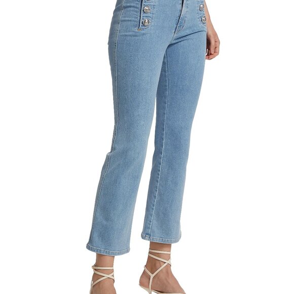 Derek Lam 10 Crosby Robertson Flare Denim Sailor Jeans Wm Size 27 NWT LAST PAIR - Picture 7 of 11